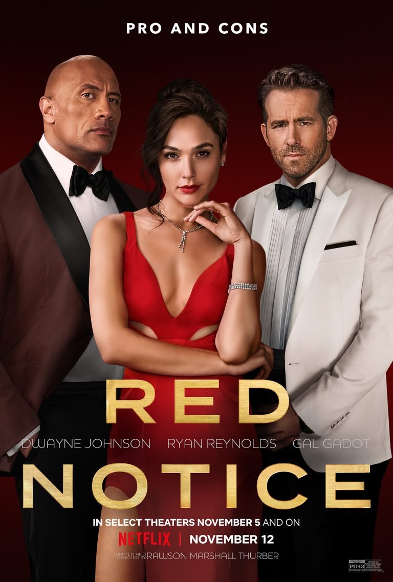 Red Notice – 2021 – Oneliners and action + some heist